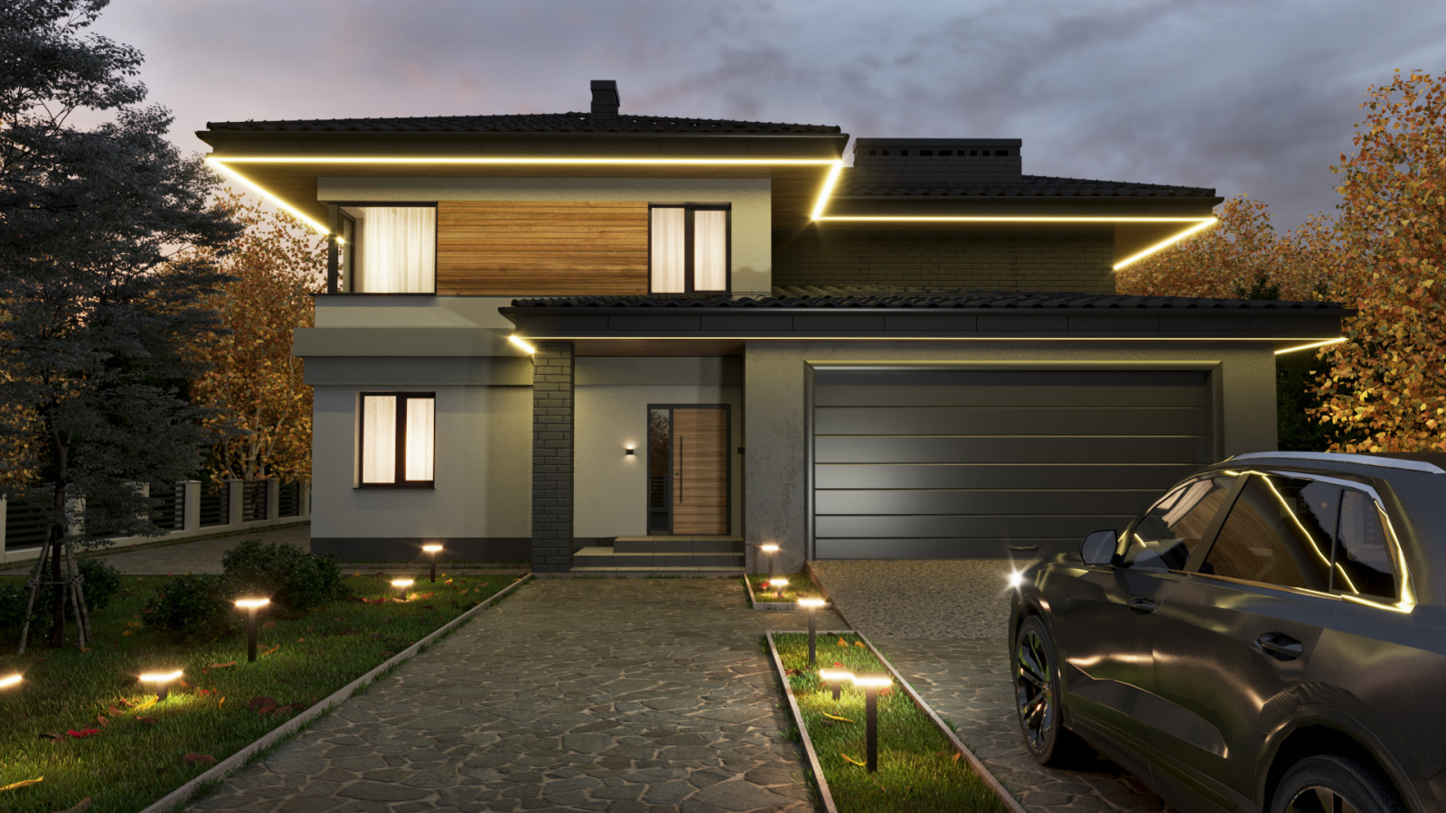 American Home in Autumn Breath by ACG Group