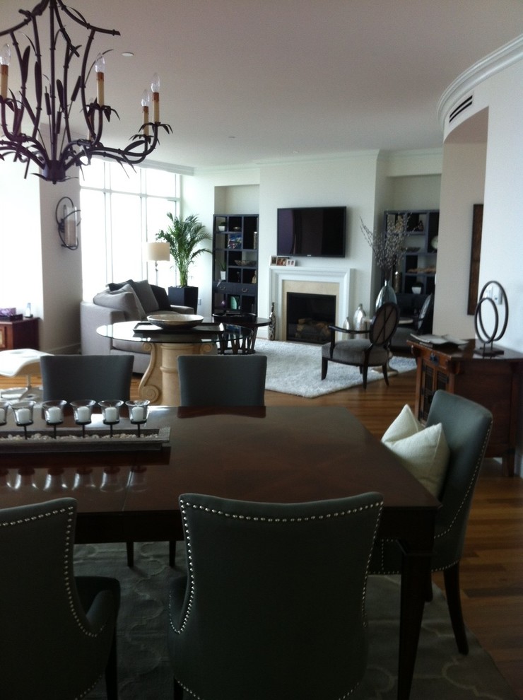 Photo of a contemporary dining room in Milwaukee.