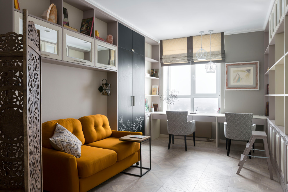 Квартира "Синий агат и яркая охра"