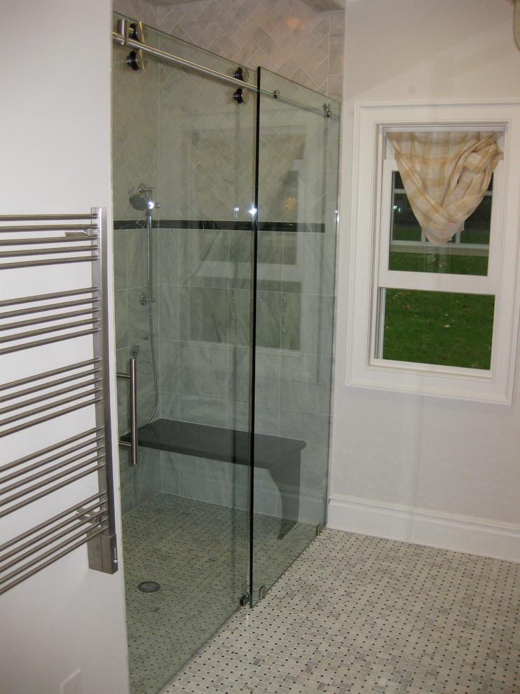 Sliding Glass Shower Doors Bathroom New York by Anderson Glass Llc Houzz
