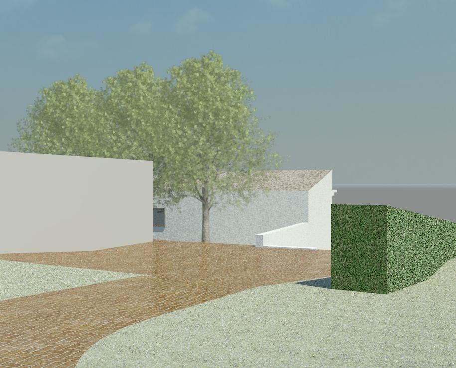 дом на рельефе