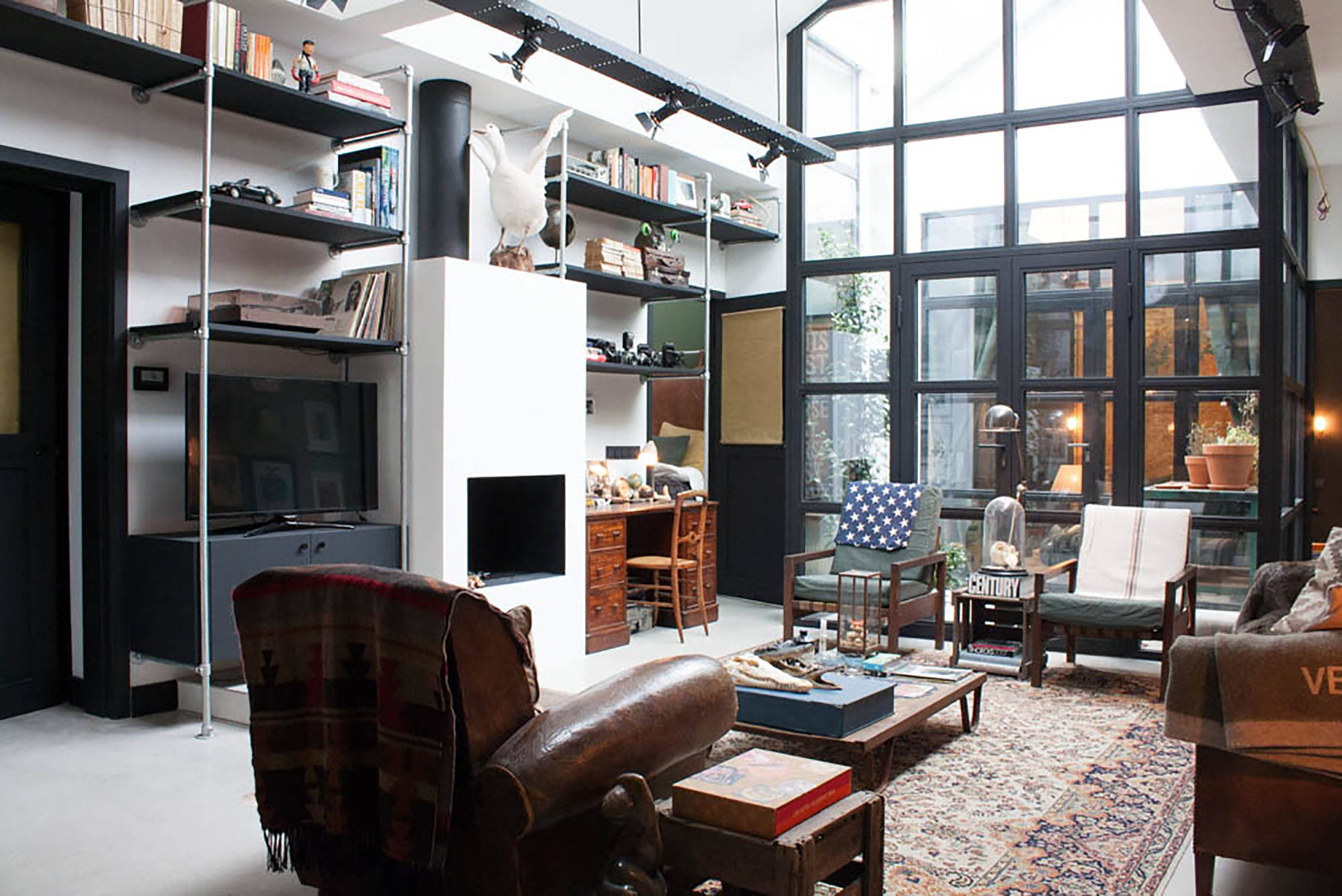 My Houzz: Industrial Chic in a Converted Amsterdam Garage | Houzz UK