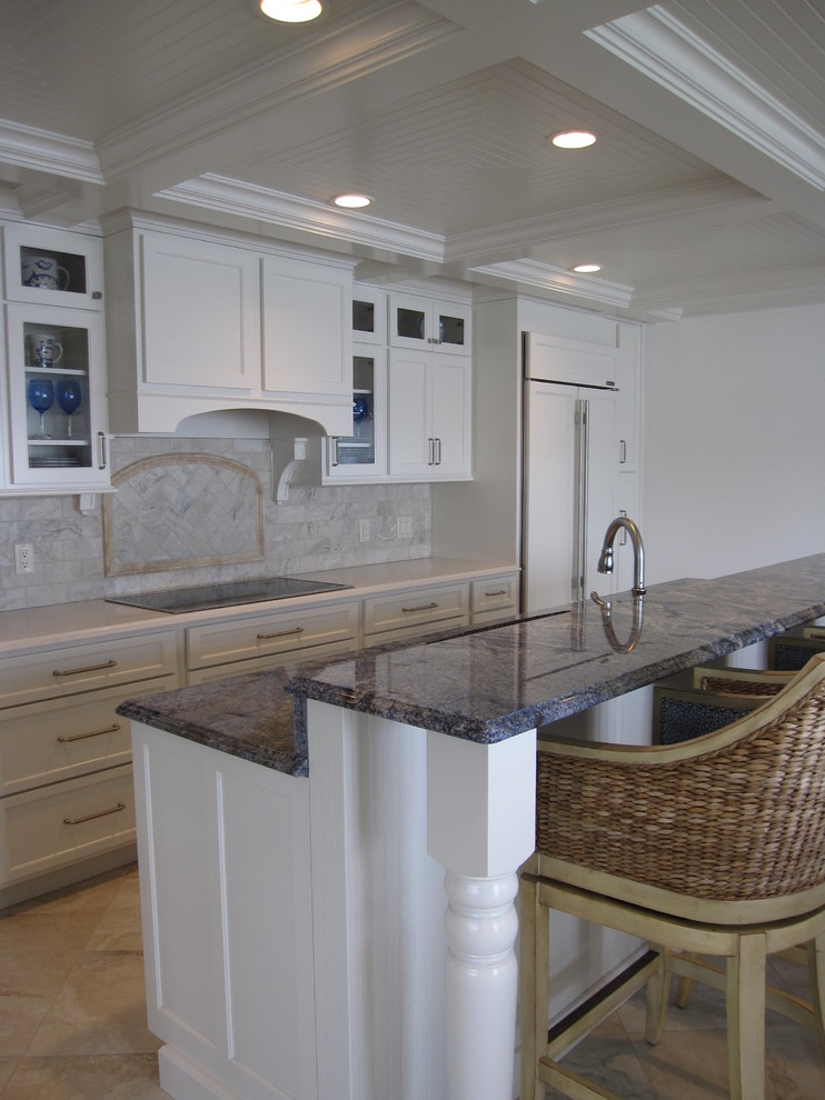 This is an example of a beach style kitchen in Indianapolis.