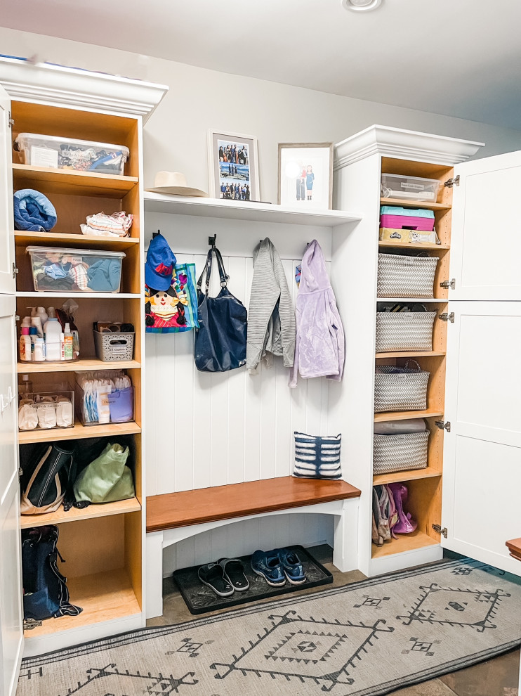 Organized Mudroom for Busy Family