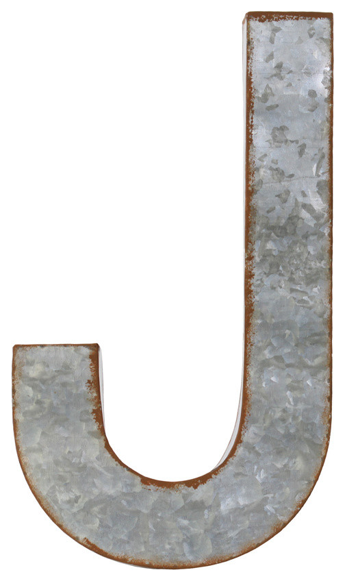 Metal Alphabet Wall Decor, Letter J