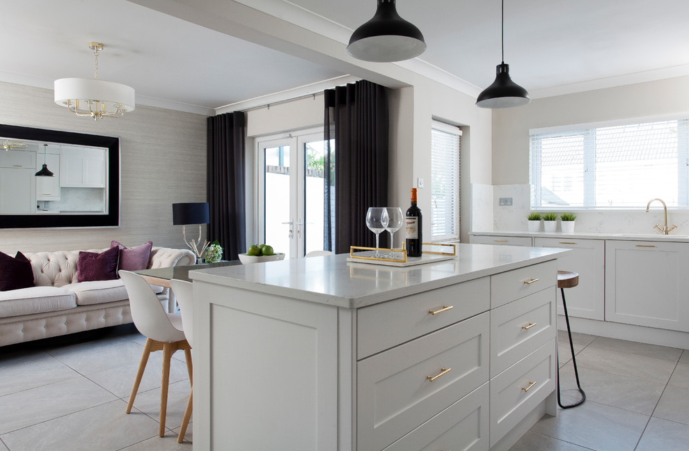 This is an example of a scandinavian kitchen in Dublin.