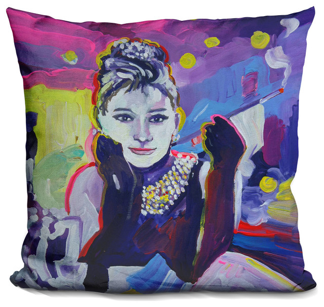 Audrey Hepburn Tiffanys Decorative Accent Throw Pillow