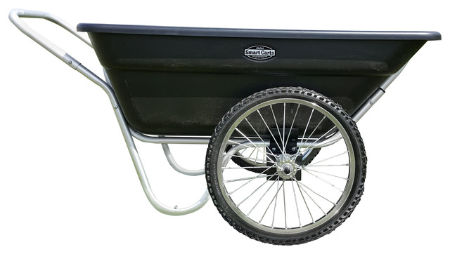 Garden Utility Cart Original Smart 7 Cubic Feet Spoke Wheels