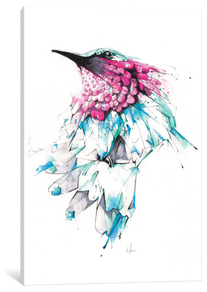 iCanvasART Hummingbird at Home I Canvas Print 26 x 26