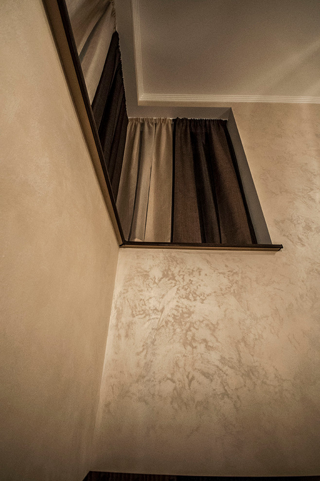 Частная квартира- отделка "Итальянская декоративная краска с эффектом песчаника"