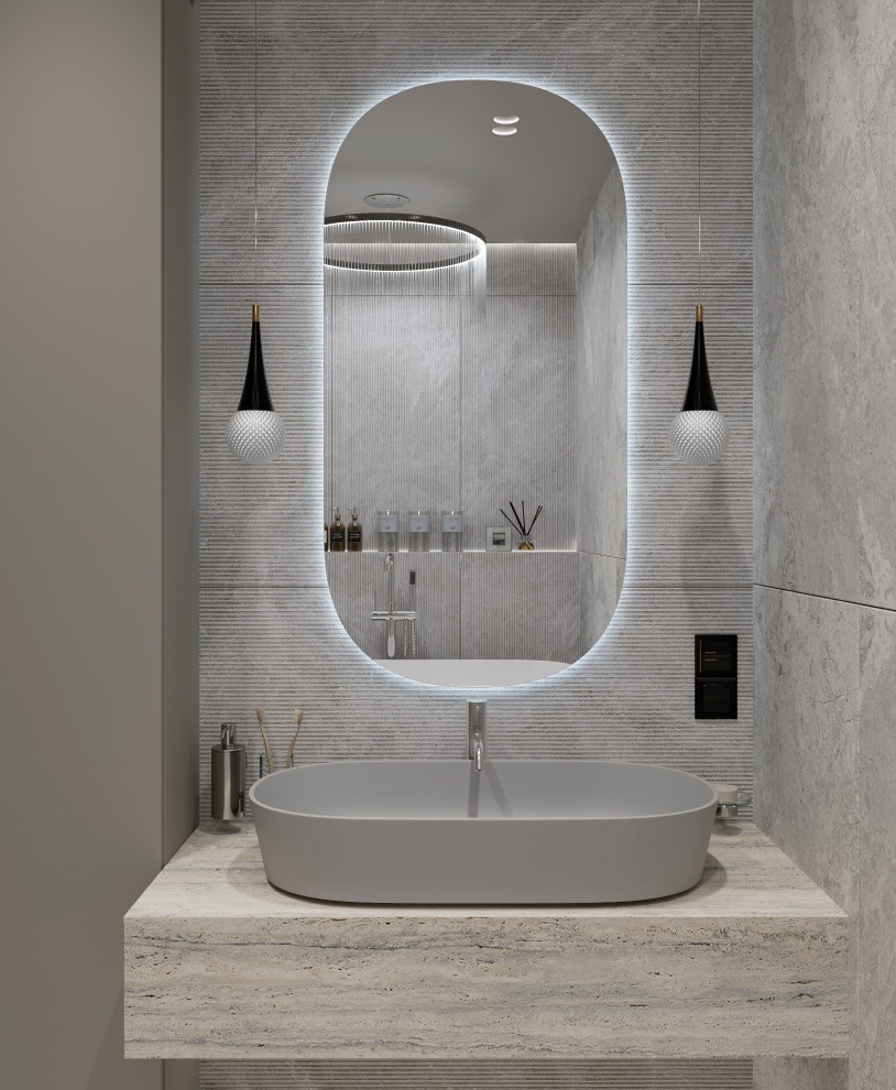 Ванная комната в трехкомнатной квартире ЖК Гринпакрк, г. Брянск