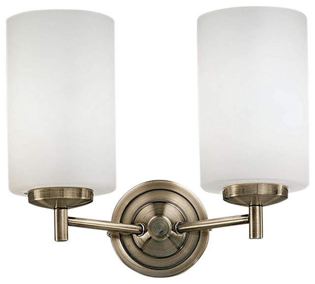 Decima Double Wall Light, Bronze