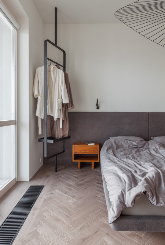 PRS Apartment. Монохромный интерьер «с лестницей в небо»