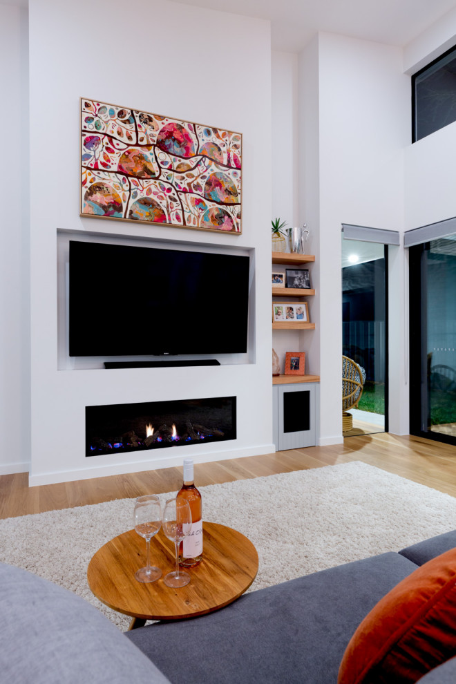 Midcentury living room in Canberra - Queanbeyan.
