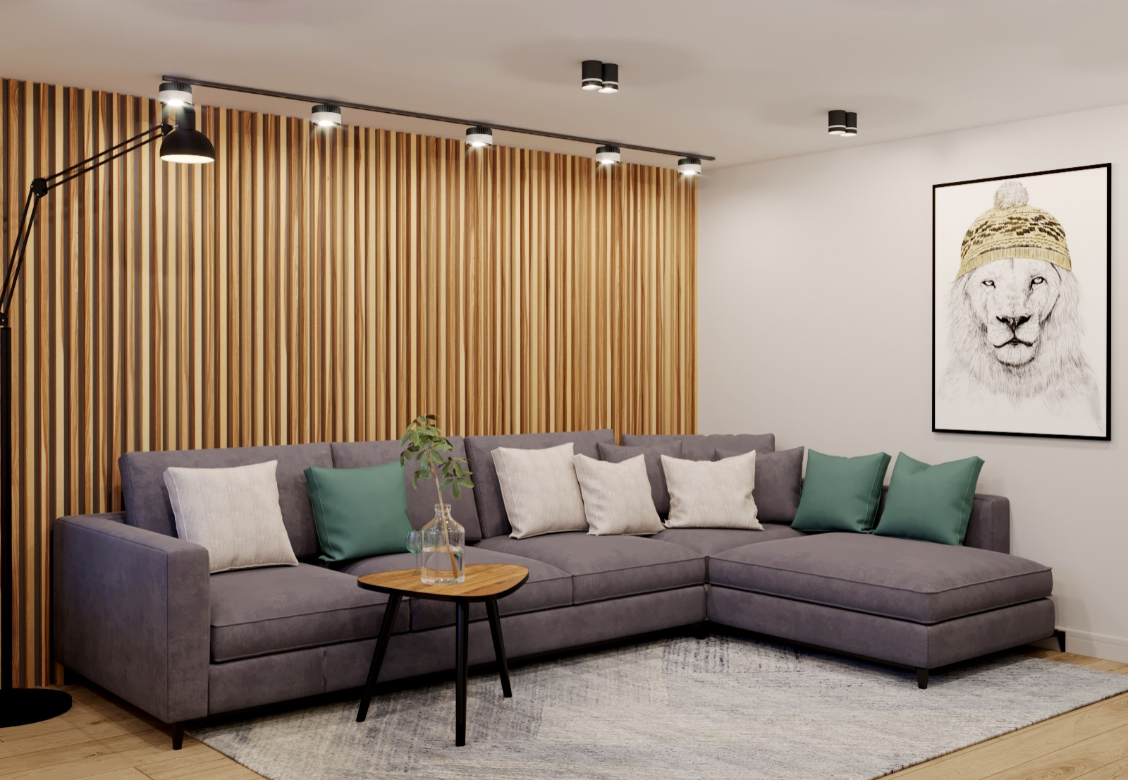 Лев в шапочке