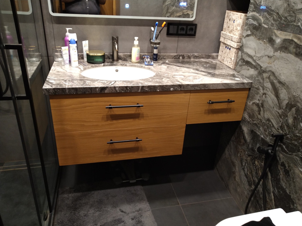 Подстолье для раковины, дубовый шпон.