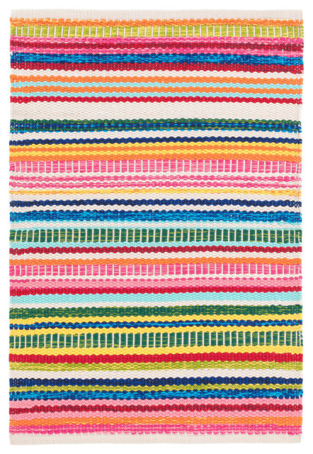 Bright Stripe Indoor/Outdoor Rug, 2'x3' - Contemporary - Outdoor Rugs ...