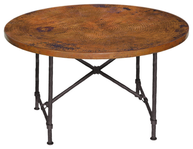 Burlington Dining Table With 48 Round Copper Top