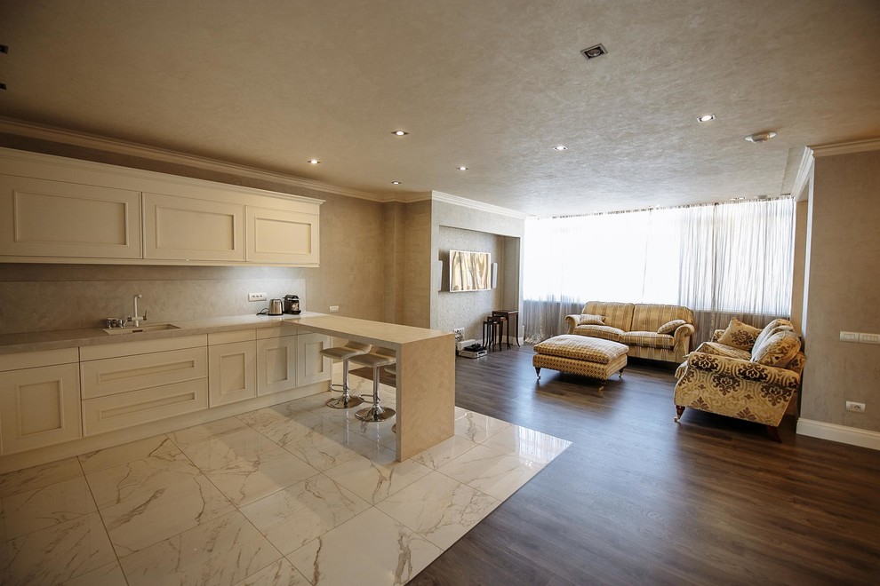 Квартира в стиле лофт (с элементами классики)