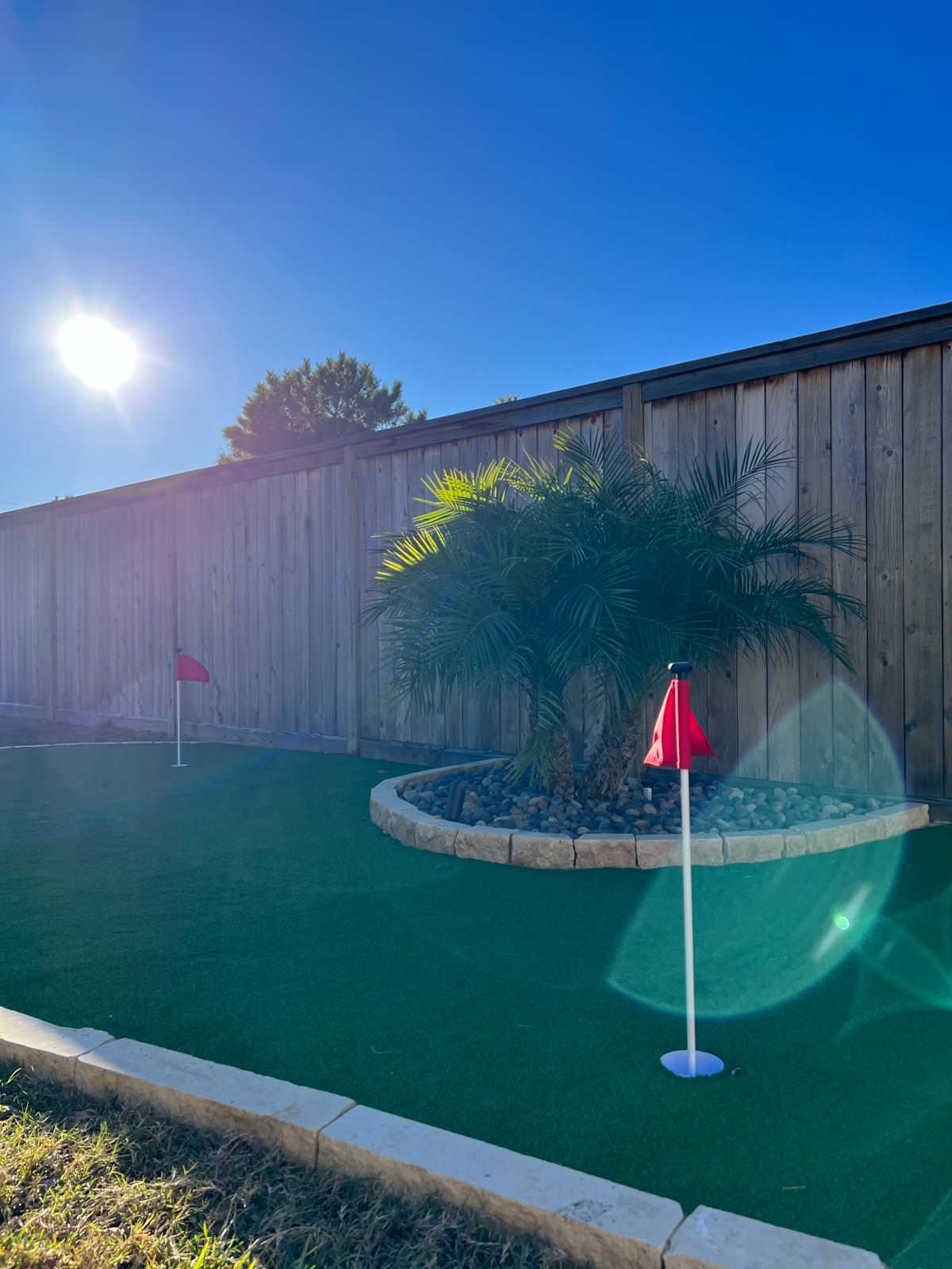 Putting Green, Backyard Paradise and Front yard Makeover in Fulshear!