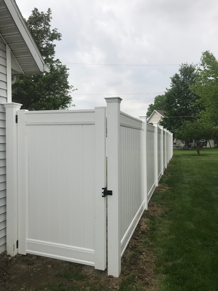 This is an example of a mid-sized backyard landscaping.