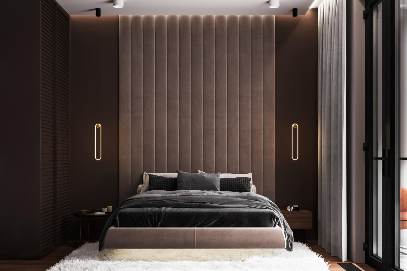 Шоколадно-кофейная квартира для семьи с ребенком в ЖК 1147