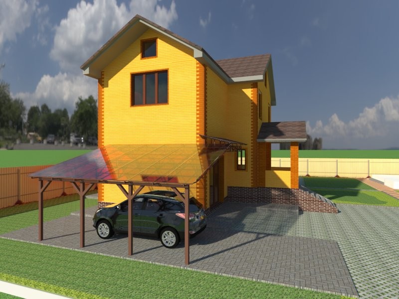 Навес 4 х 6 м