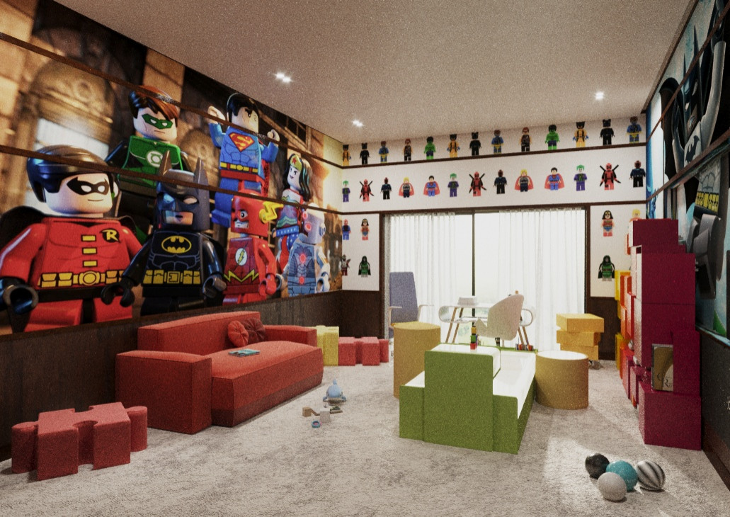 Проект переделки детских и игровой комнат в частном доме