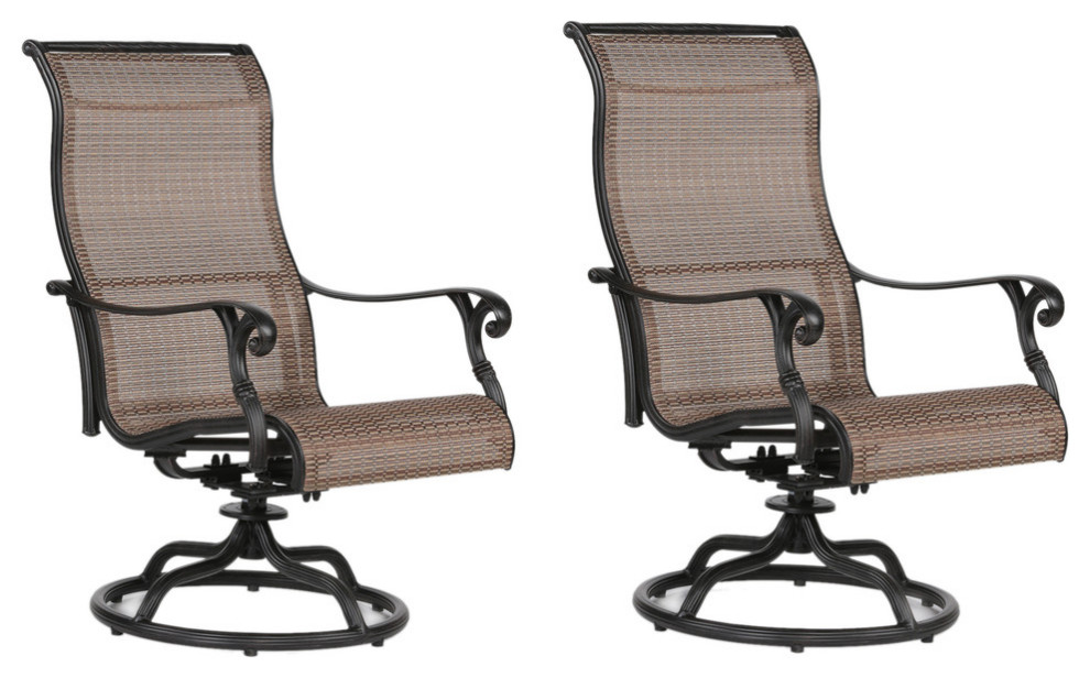 Stinson Sling Swivel Rocker Set Of 2 Traditional Outdoor Rocking Chairs By Ipatio - Sling Swivel Rocker Patio Set Stinson Sling Swivel Rocker Set Of 2 Traditional Outdoor Rocking Chairs By Ipatio - Sling Swivel Rocker Patio Set