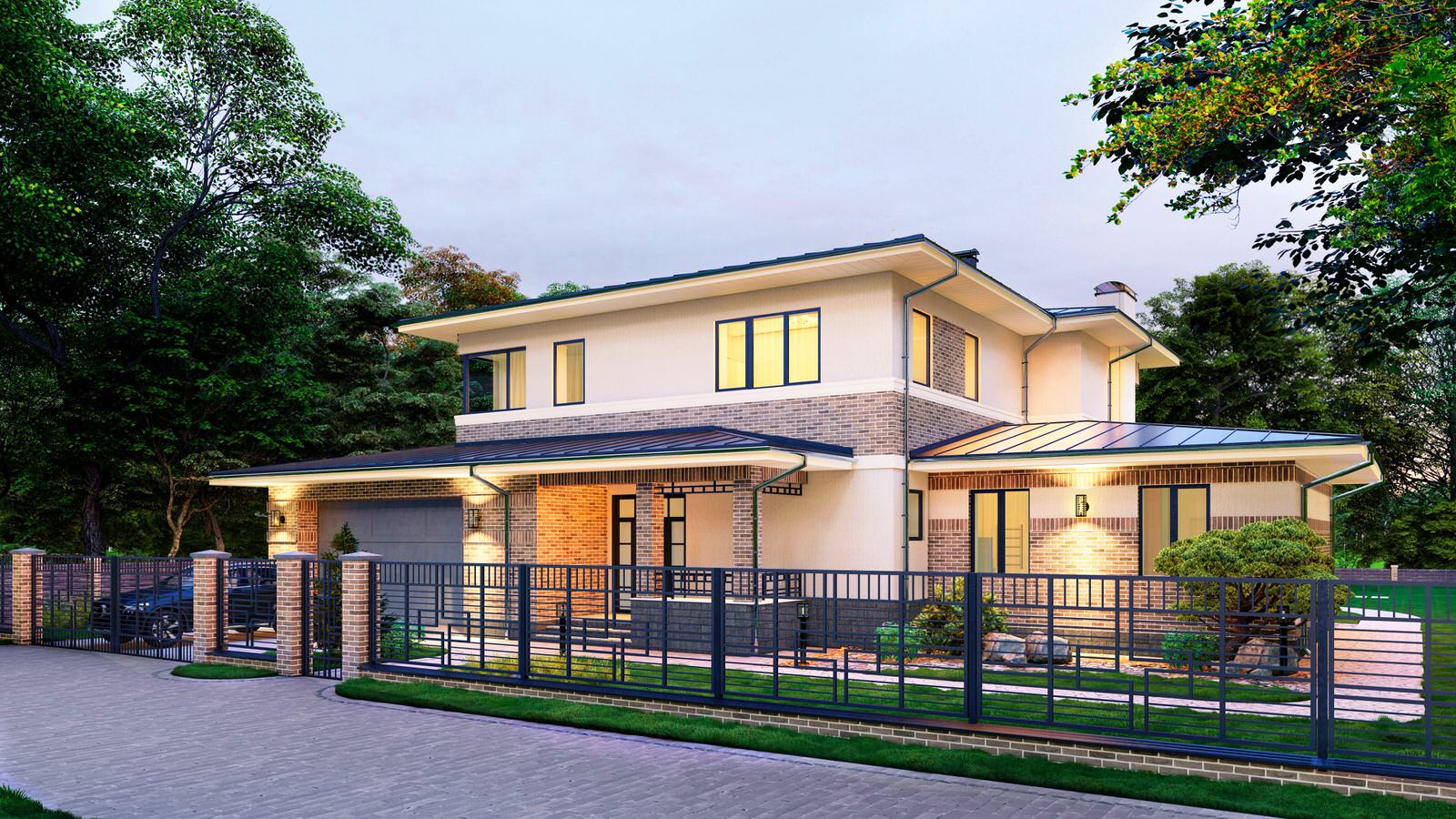 Проект дома в современном стиле