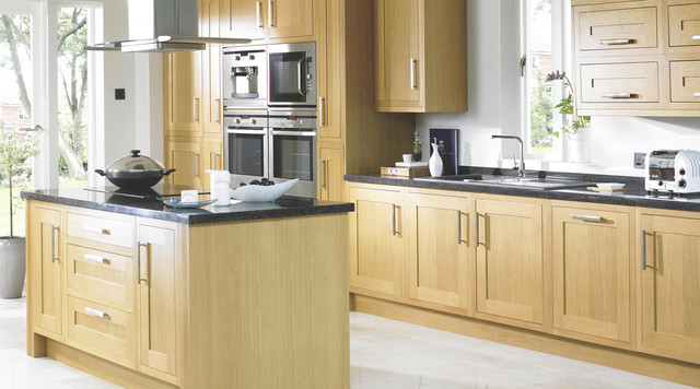 Clevedon Shaker Style Solid Oak Kitchen Rustic Kitchen Hampshire