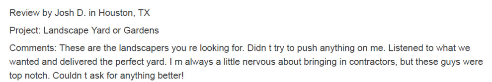 Customer Testimonials