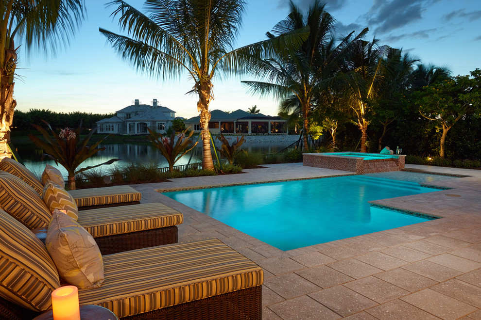 Design ideas for a tropical pool in Miami.