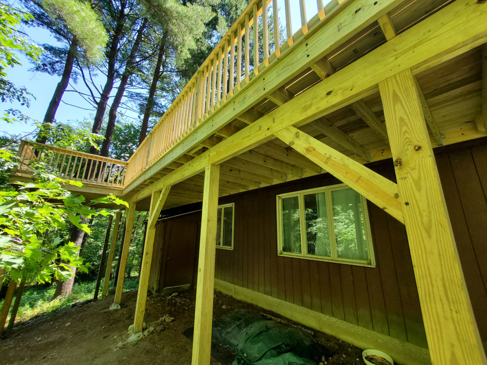 Deck with a Woodland View