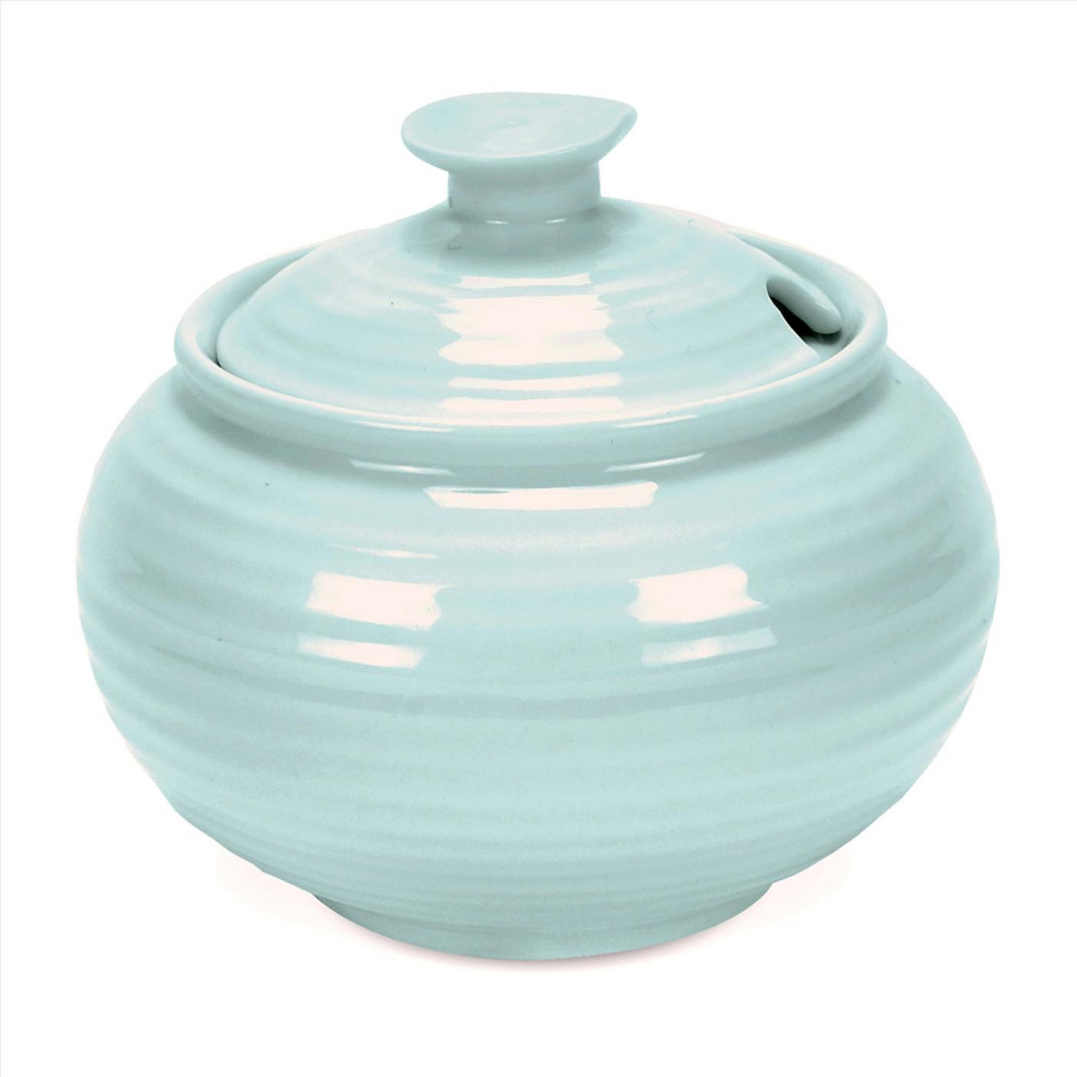 Portmeirion Sophie Conran Celadon Covered Sugar Contemporary Sugar