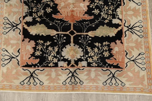 Rug Source Heriz Geometric Handmade Persian Design Oriental Area Rug, Black, 7'6 ...