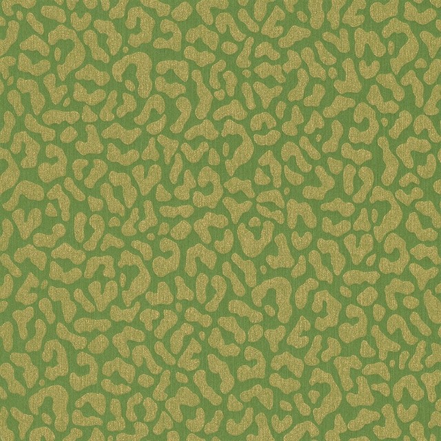 Faux Leopard Print Wallpaper, Lime Green, Double Roll