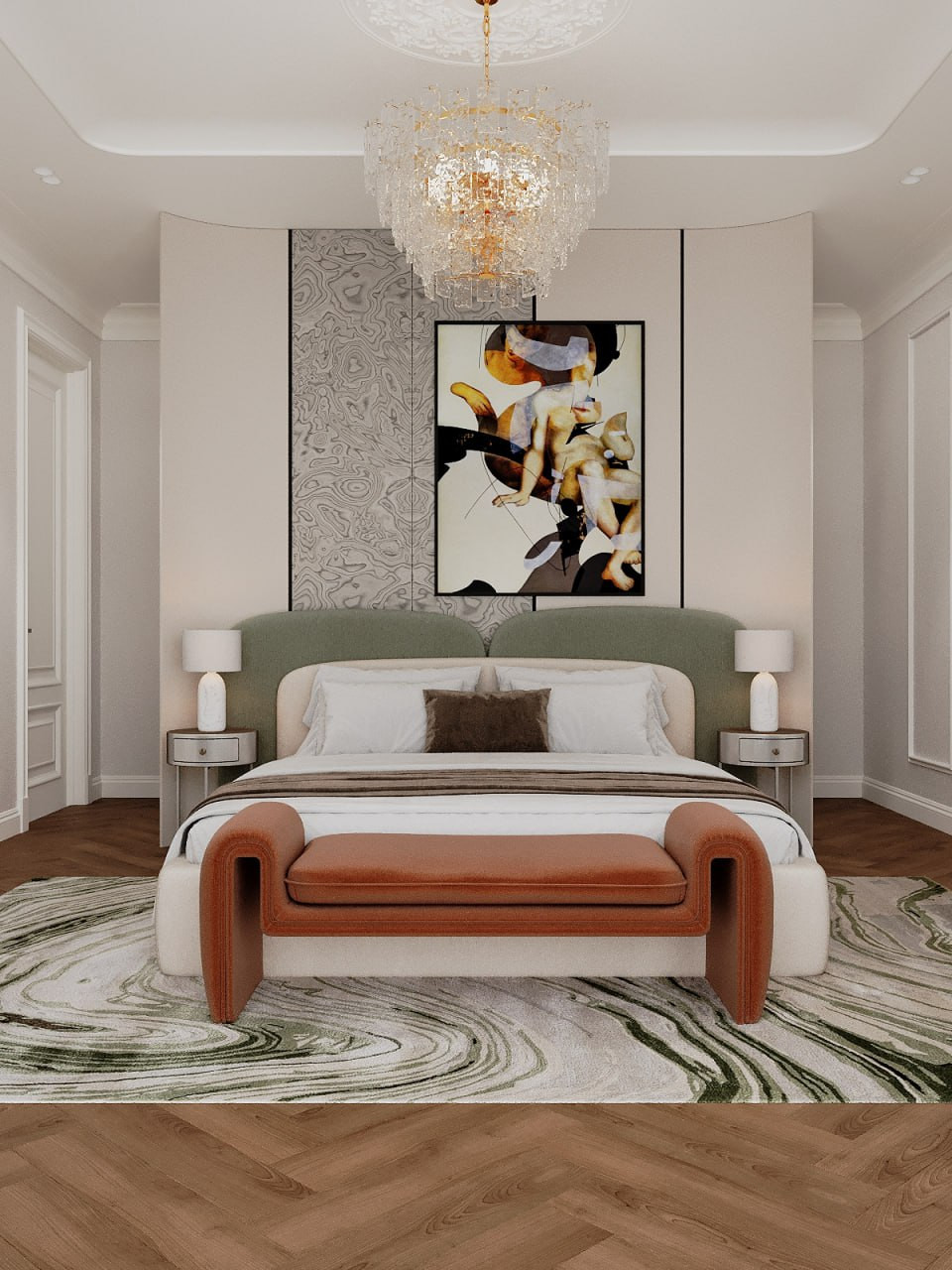 Дизайн интерьера дома в стиле Нео-классика с элементами дизайнерских решений