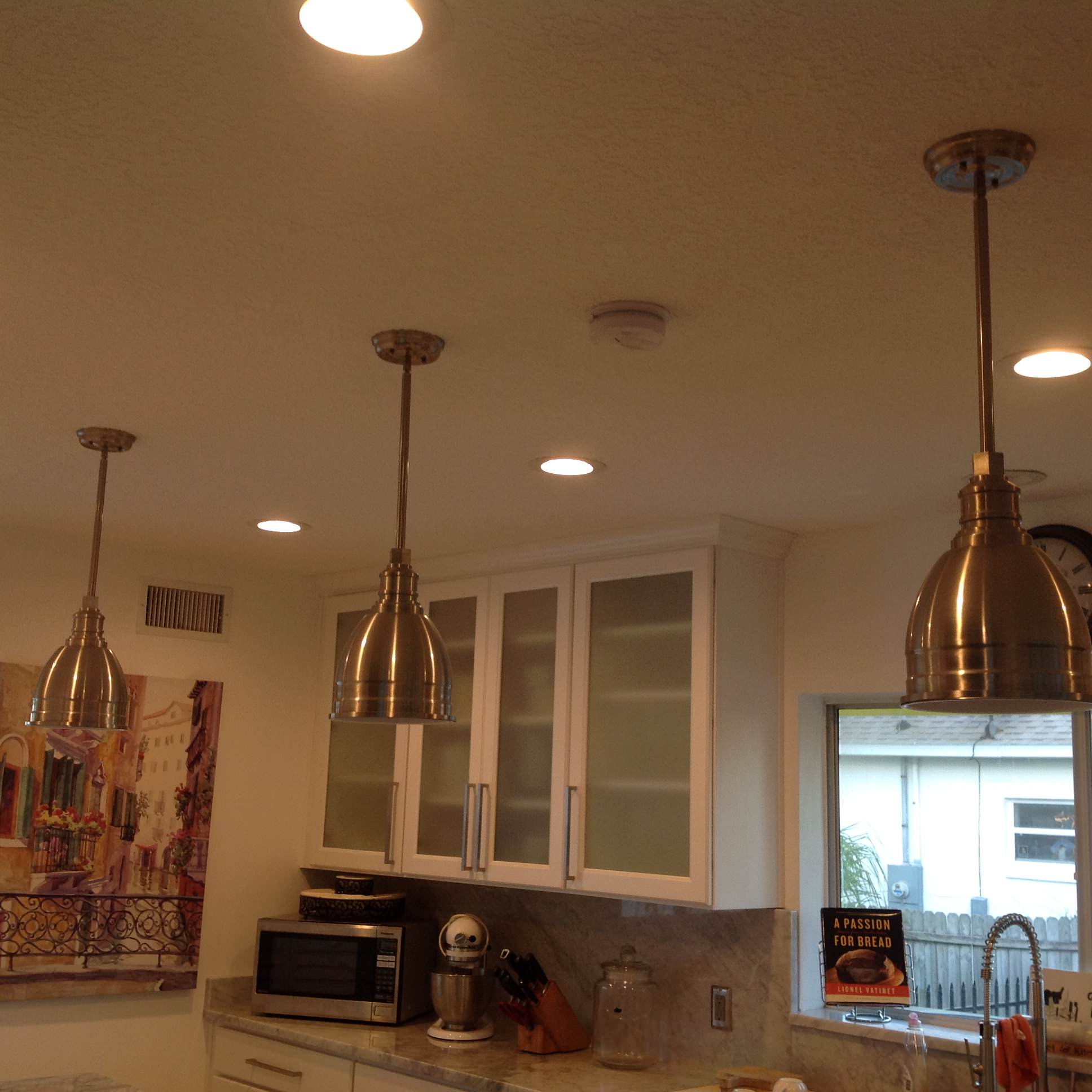Big Pendant lights - Kitchen Remodel