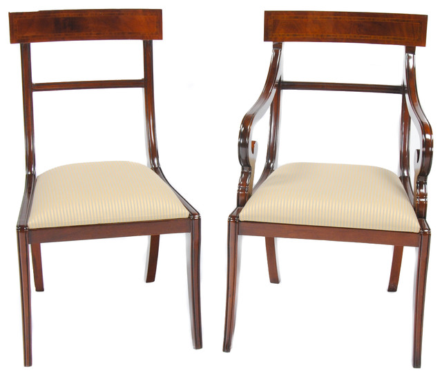 Dining Table Set Traditional niagara furniture, set of 10, regency dining chairs, federal style Dining Table Set Traditional niagara furniture, set of 10, regency dining chairs, federal style