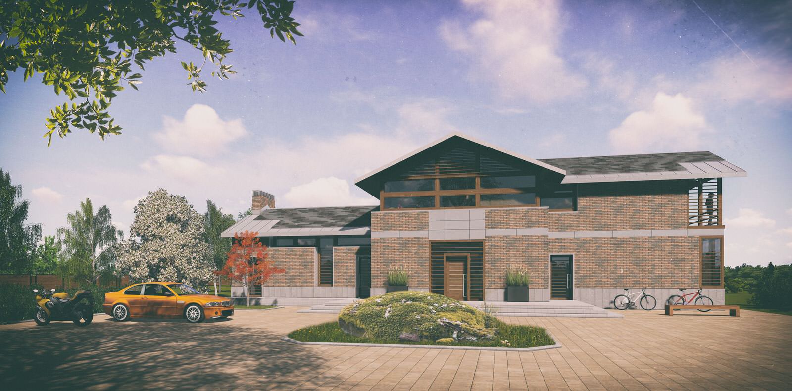 Загородный жилой дом. "У реки".