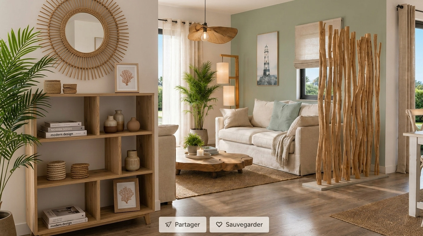 RESIDENCE SECONDAIRE BORD DE MER AU CROISIC/ DECORATION D'INTERIEUR