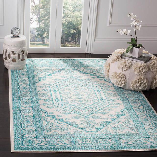 Safavieh Adirondack Adr108g Rug Ivory Teal Traditional Area Rugs By Arearugs - Adirondack Ivory Rose 6 Ft X Round Area Rug Safavieh Adirondack Adr108g Rug Ivory Teal Traditional Area Rugs By Arearugs - Adirondack Ivory Rose 6 Ft X Round Area Rug