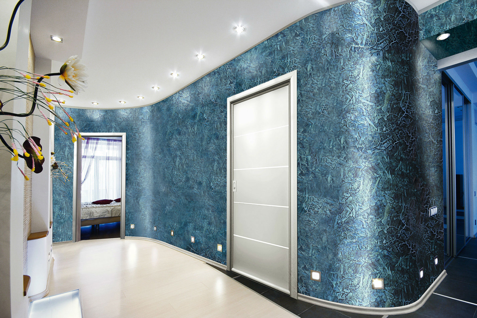 Декоративное покрытие Meteore 8 (VALPAINT Италия) в интерьере