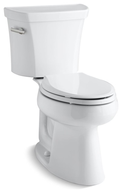Kohler Highline Comfort Height Two-Piece Elongated Toilet, White