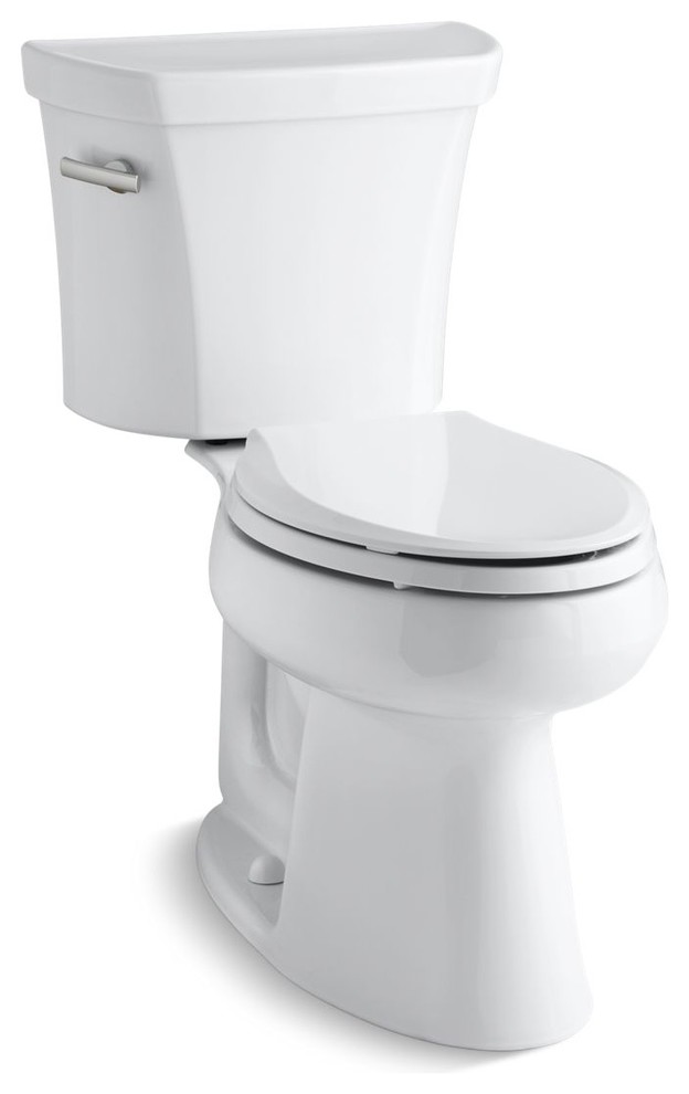 Kohler Highline Comfort Height Two-Piece Elongated Toilet, White