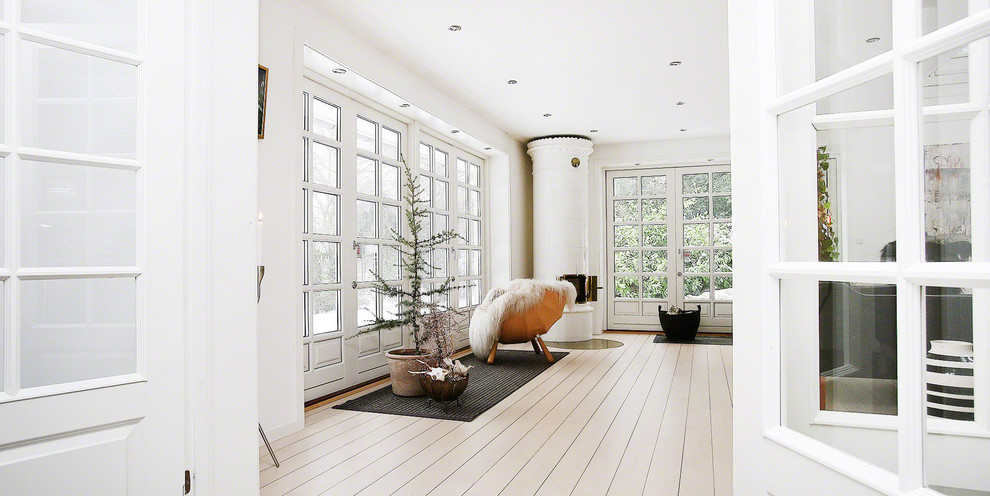 Inspiration for a scandinavian living room in Other.
