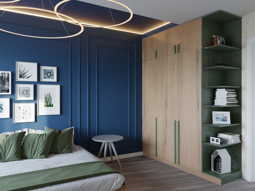 Квартира в минималистическом стиле 80 м^2 «ЖК Лазурные небеса» г.Казань