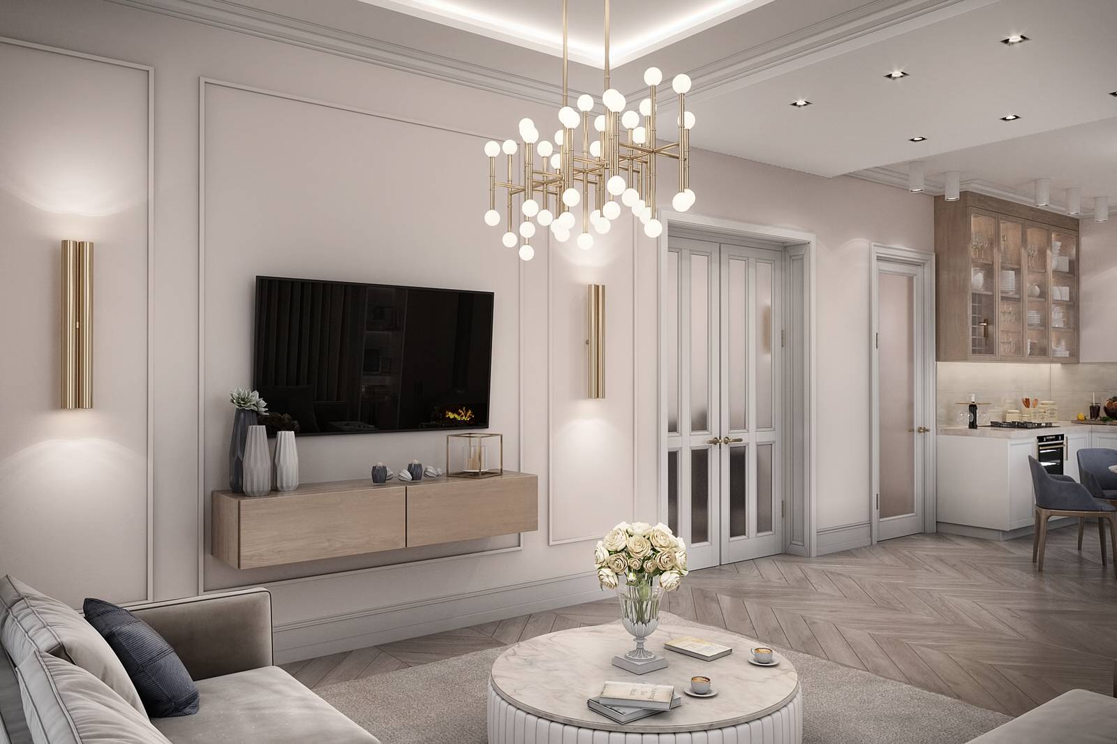 Визуализация интерьера дома в Немецкой деревне