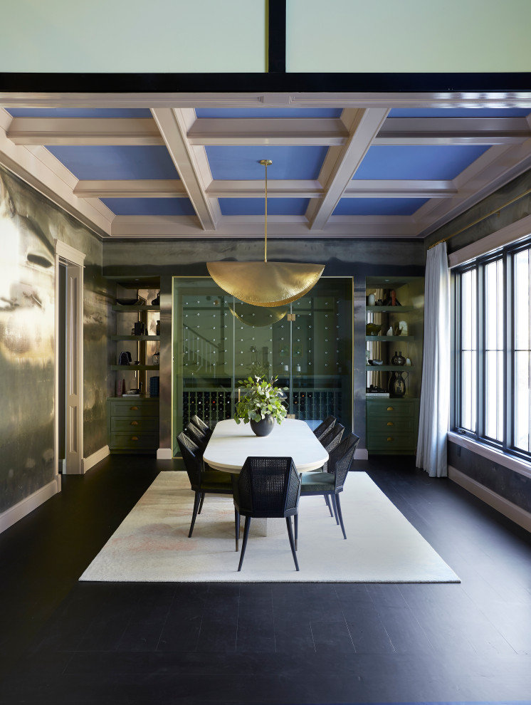 Bel Air Contemporary - Inspiration for a transitional dining room remodel in Los Angeles